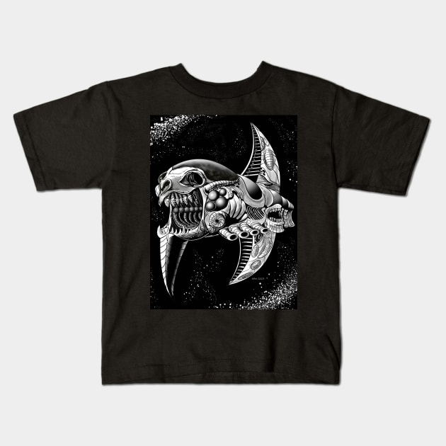 Necro Cruiser Kids T-Shirt by Aillen Artworks